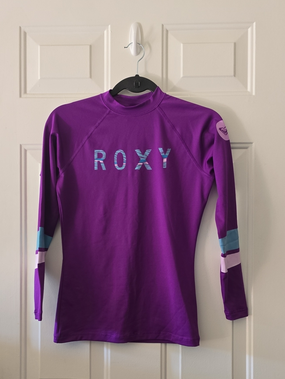 Roxy Purple Rash Guard Size 10